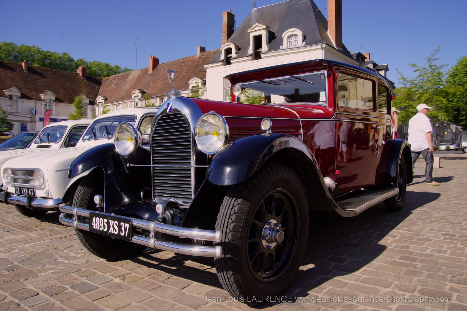 Pendentif Voiture Vintage Rouge 